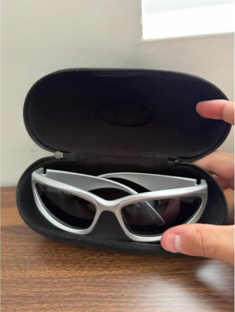 Grey Sunglasses With Case